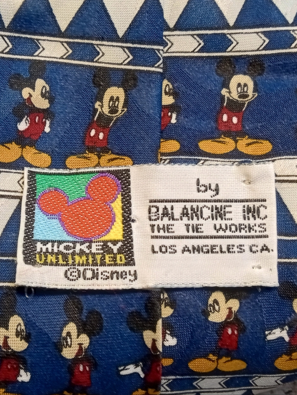 Balancine Mickey Mouse Blue Novelty Tie